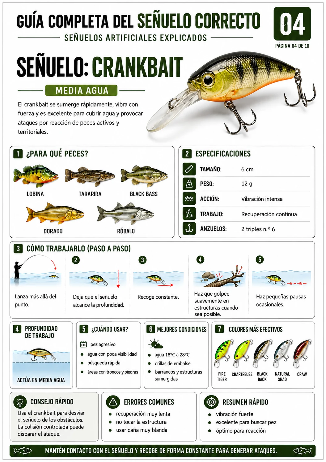 Página de la guía: señuelo Crankbait